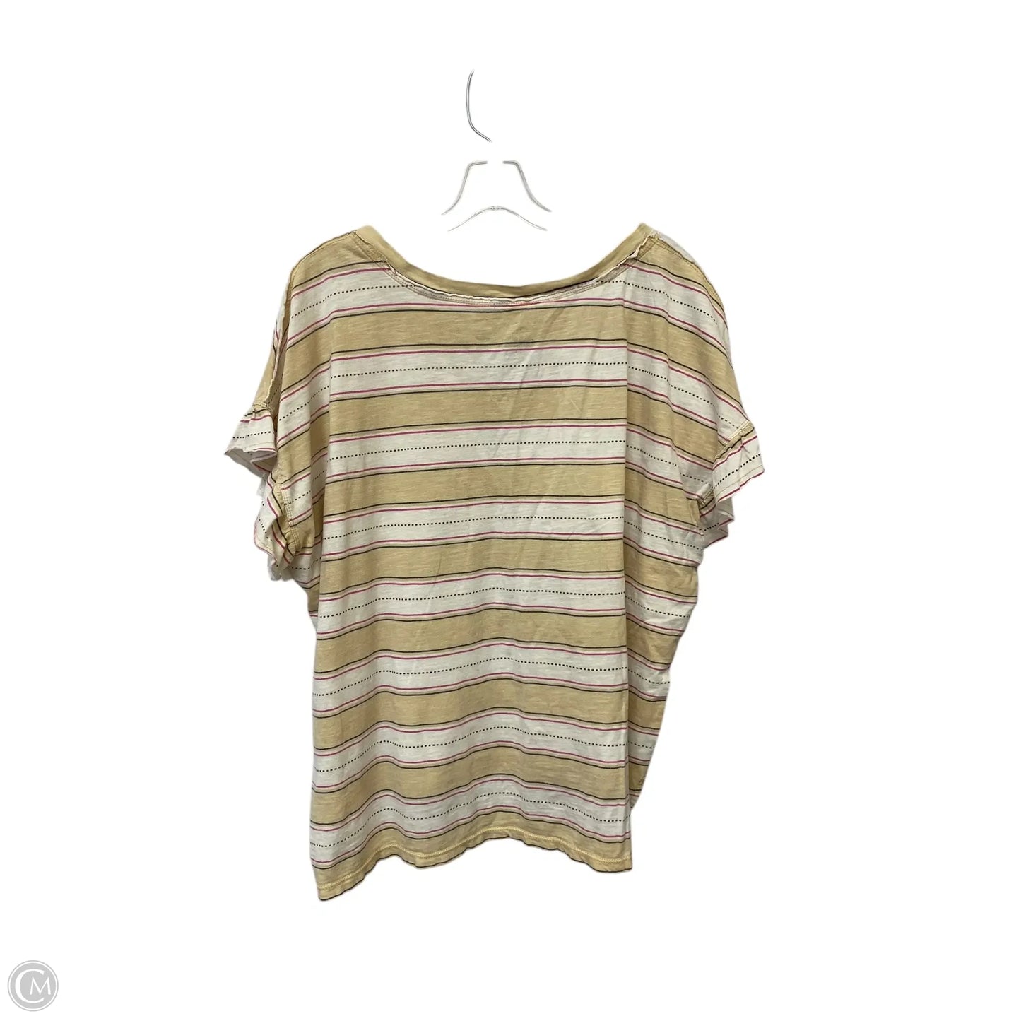 Top Short Sleeve Basic By Pilcro In Striped Pattern, Size: Xl