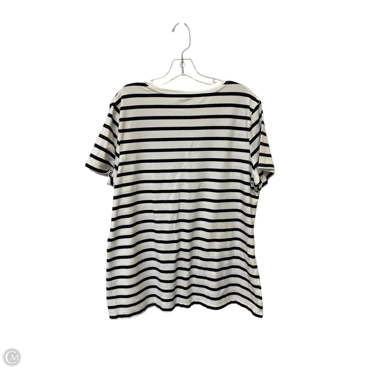 Top Short Sleeve Basic By Amazon Essentials In Striped Pattern, Size: Xxl