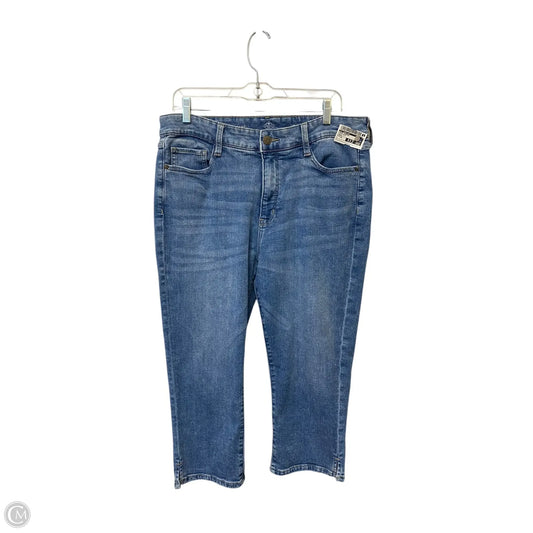 Jeans Cropped By St Johns Bay In Blue Denim, Size: 16