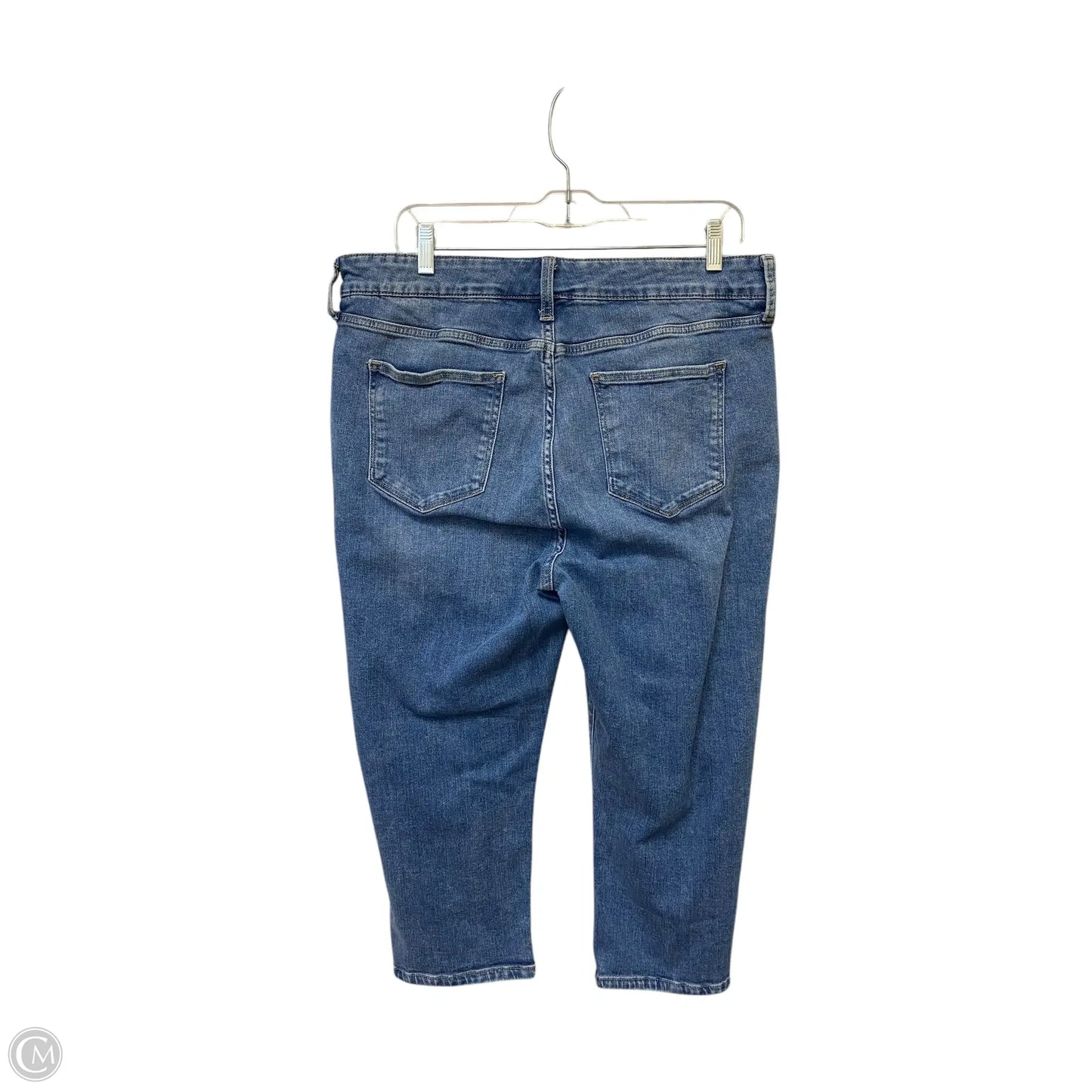 Jeans Cropped By St Johns Bay In Blue Denim, Size: 16