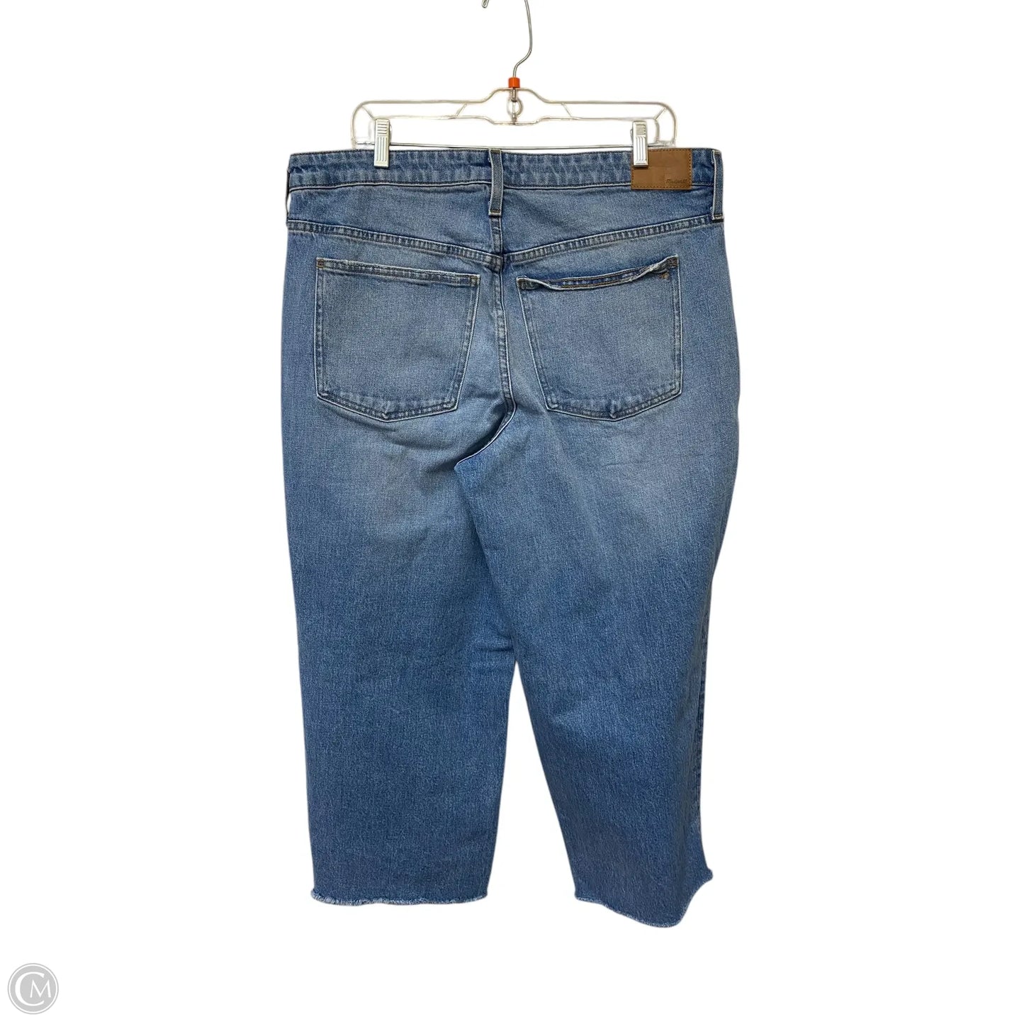 Jeans Cropped By Madewell In Blue Denim, Size: 14