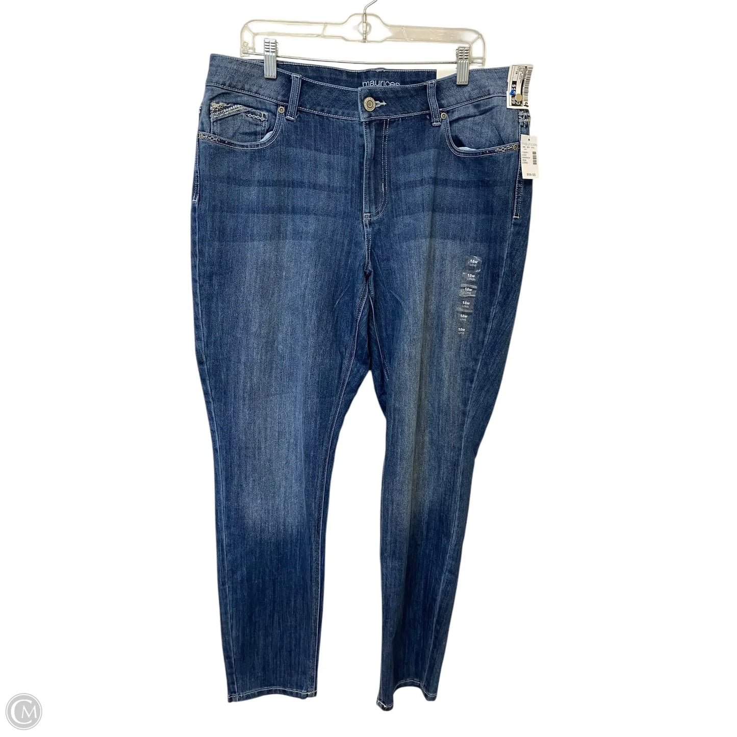 Jeans Skinny By Maurices In Blue Denim, Size: 18