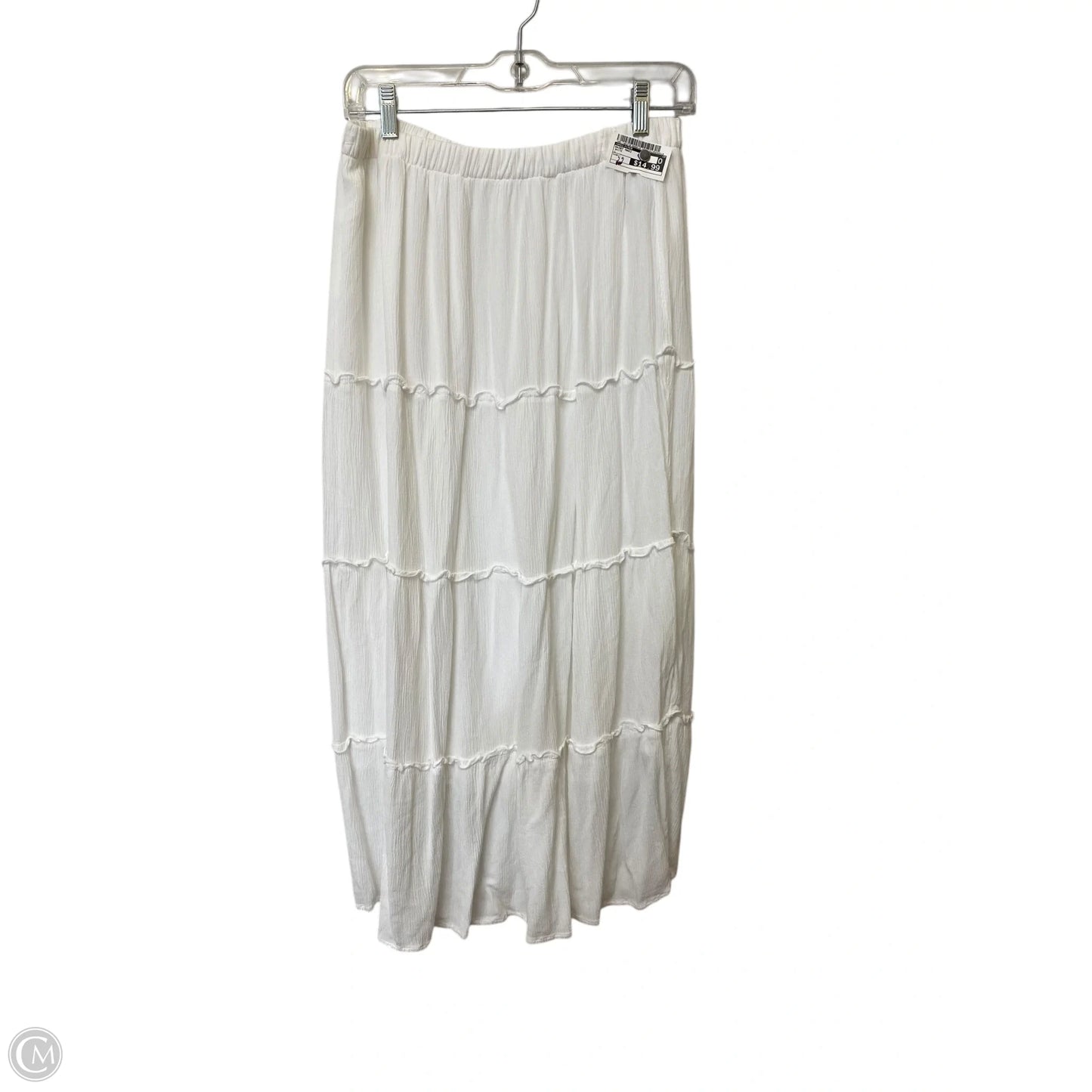 Skirt Maxi By Hollister In White, Size: L