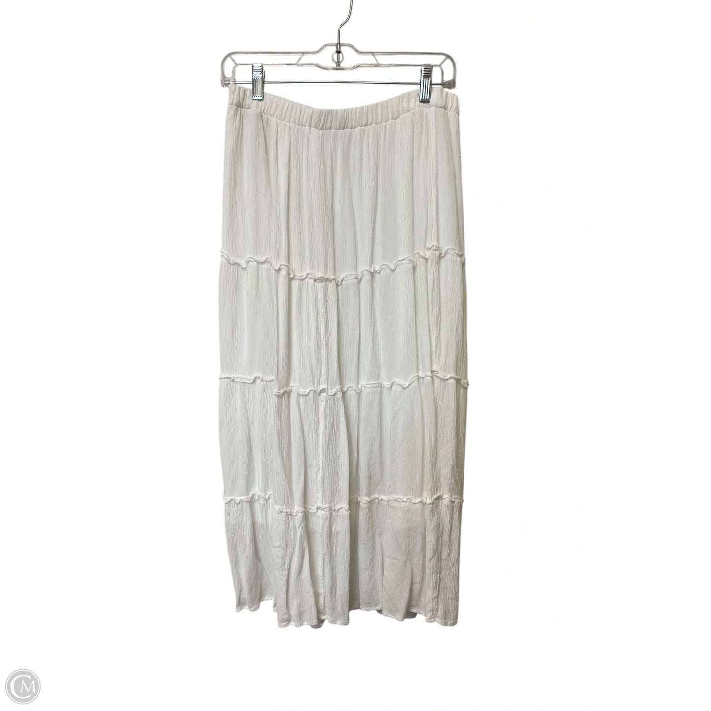 Skirt Maxi By Hollister In White, Size: L