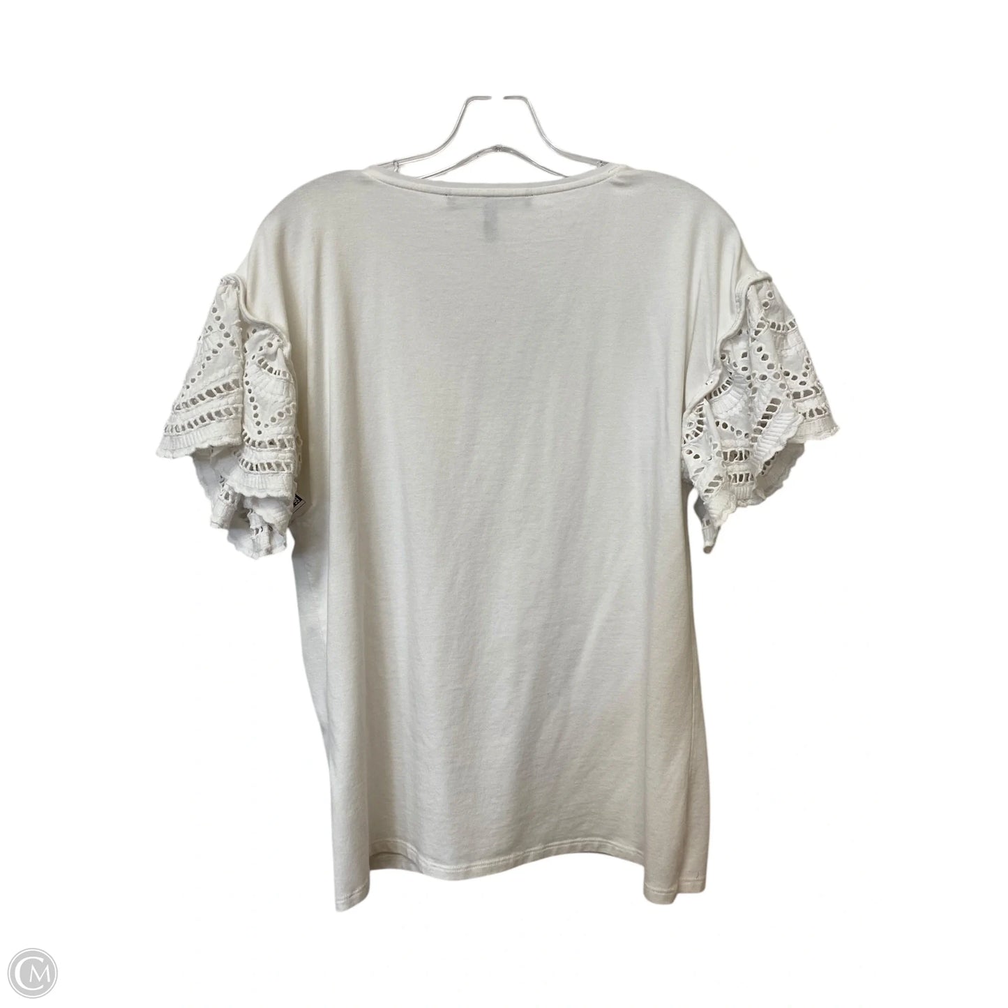 Top Short Sleeve By White House Black Market In White, Size: M