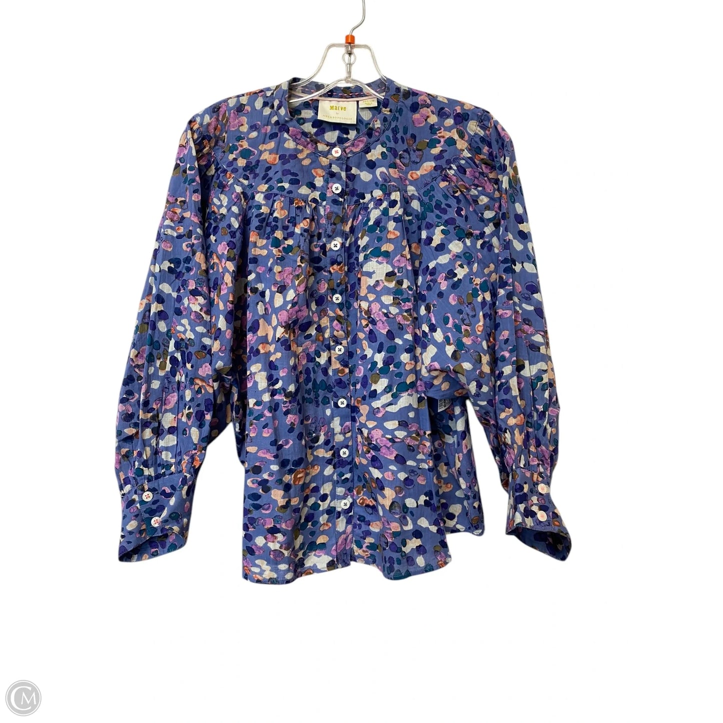 Top Long Sleeve By Maeve In Multi-colored, Size: M