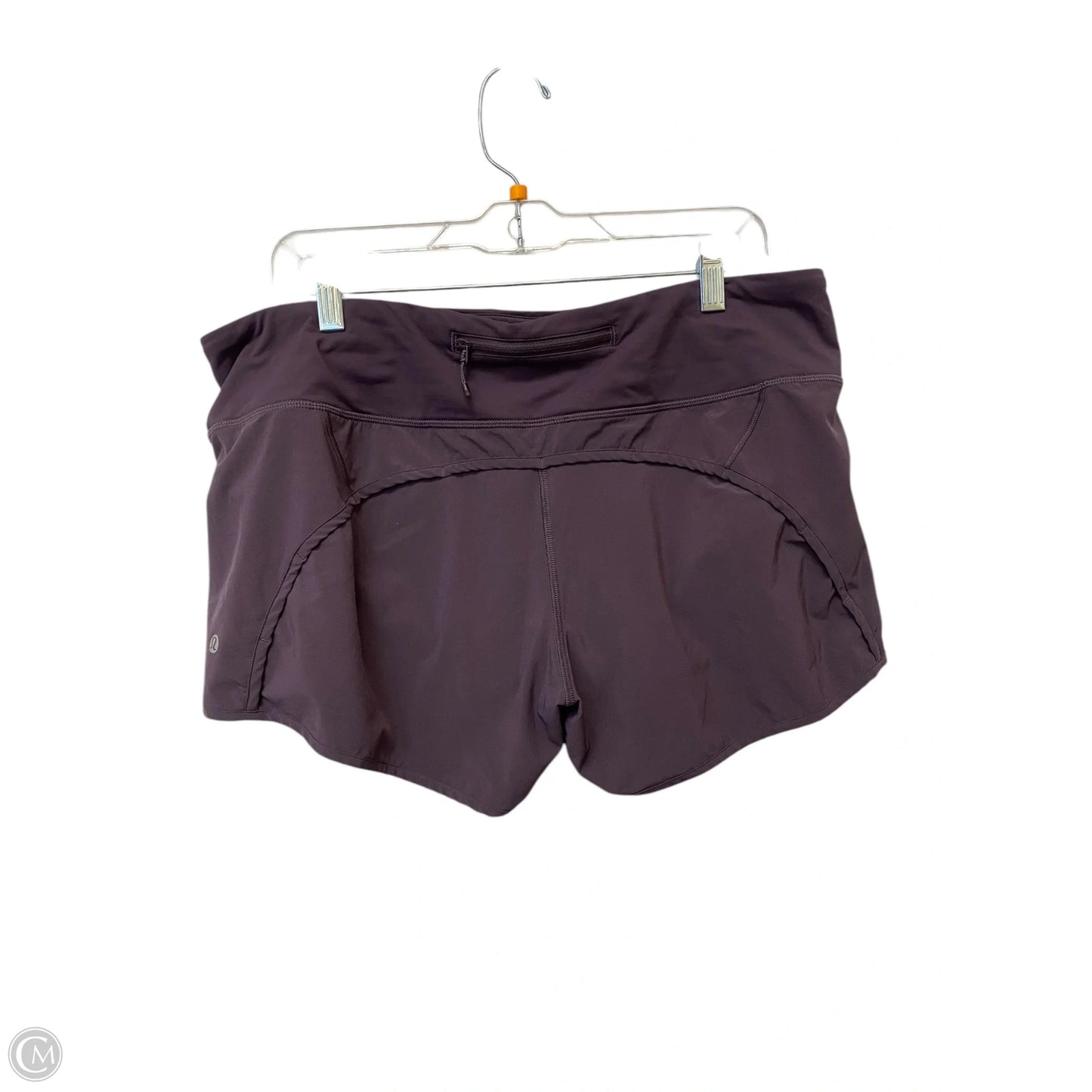 Athletic Shorts By Lululemon In Purple, Size: 12