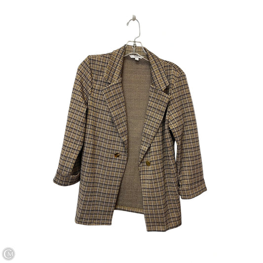 Blazer By Clothes Mentor In Black & Brown, Size: L