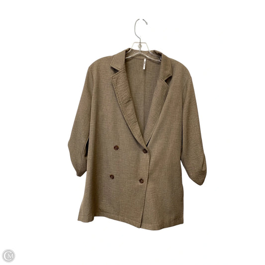 Blazer By Clothes Mentor In Brown, Size: M