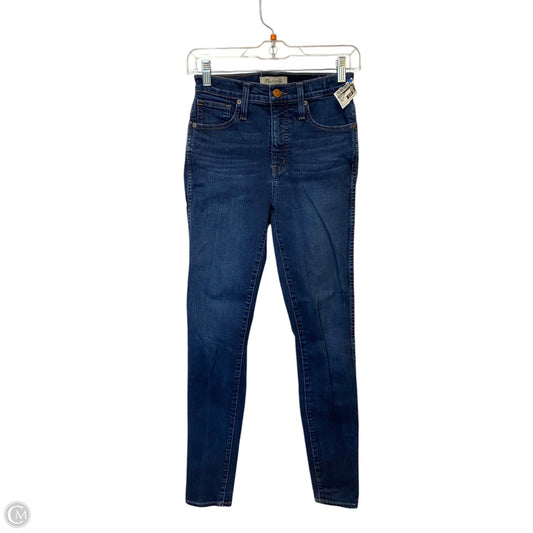 Jeans Skinny By Madewell In Blue Denim, Size: 0