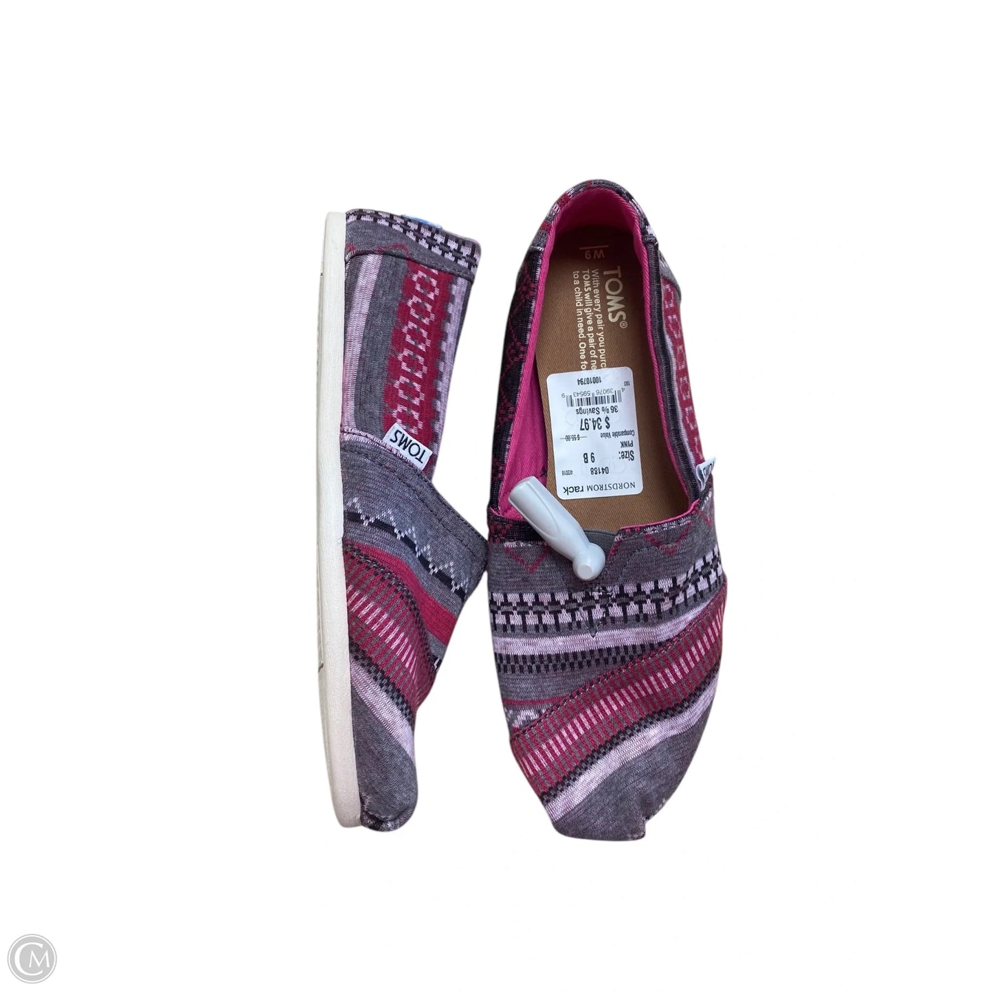 Shoes Flats By Toms In Pink, Size: 9