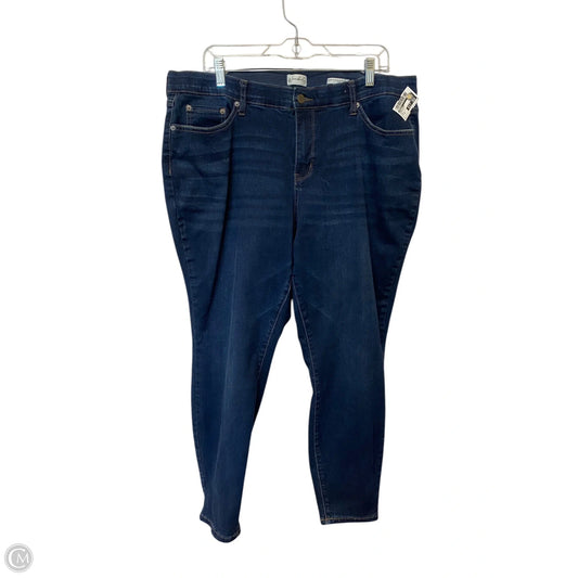 Jeans Skinny By Wonderly In Blue Denim, Size: 18