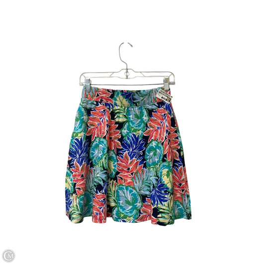 Skirt Mini & Short By Clothes Mentor In Tropical Print, Size: Xxsp