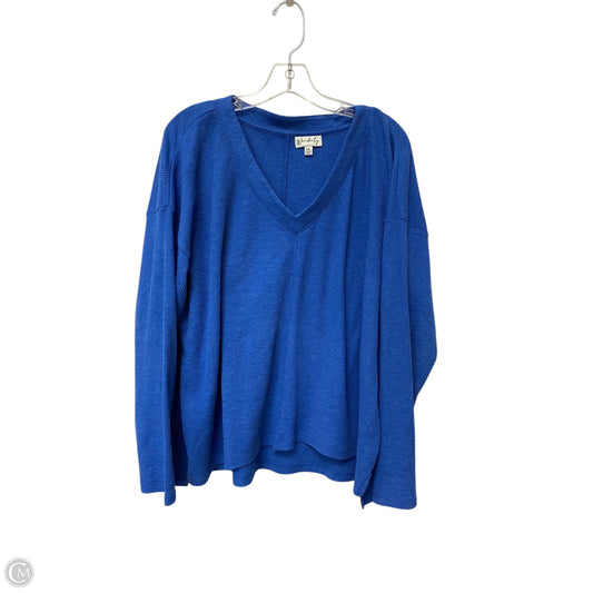 Top Long Sleeve By Wonderly In Blue, Size: Xxl