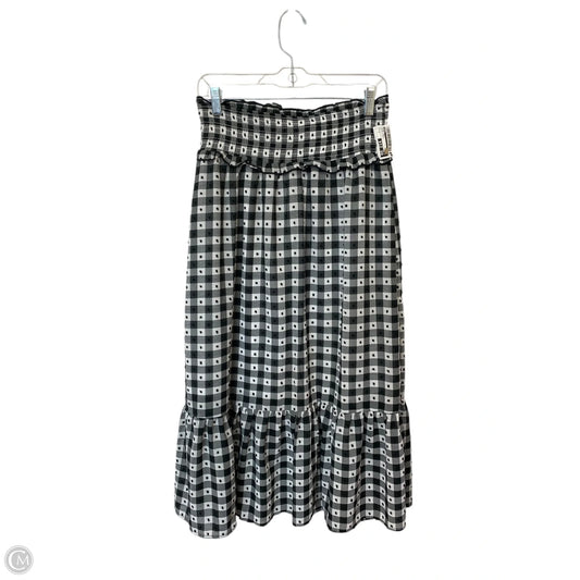 Skirt Maxi By Cato In Black & White, Size: S