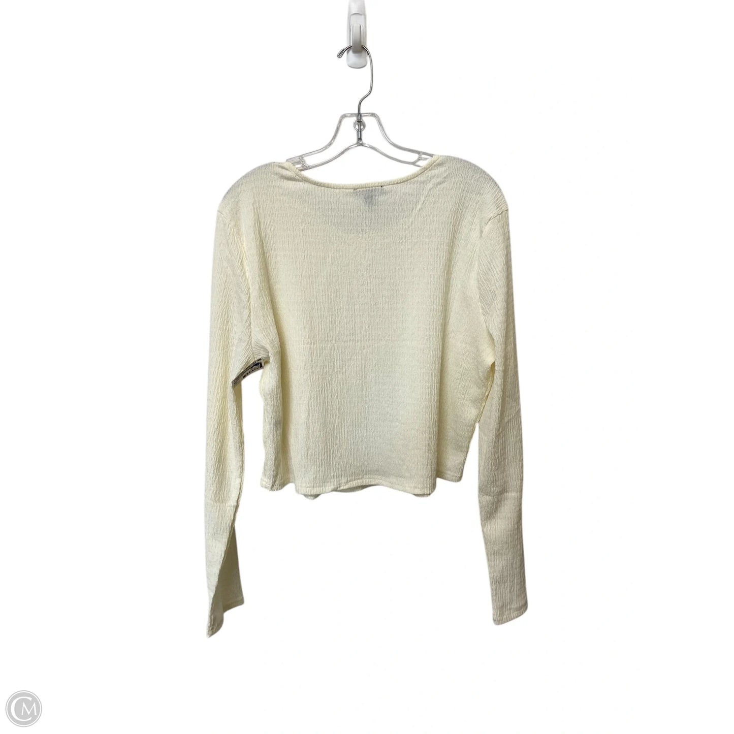 Top Long Sleeve By Versona In Cream, Size: Xxl