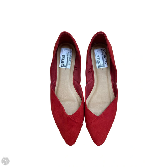 Shoes Flats By Time And Tru In Red, Size: 9