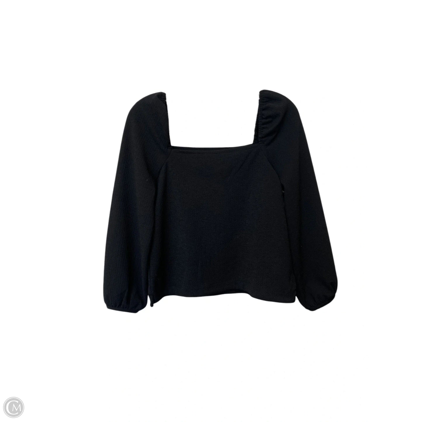 Top Long Sleeve By Madewell In Black, Size: Xs