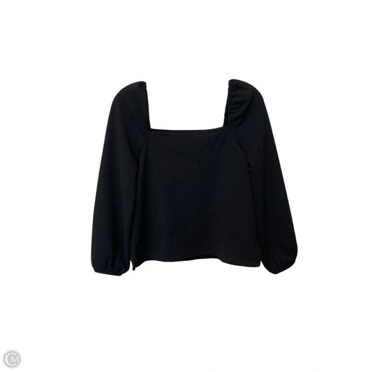 Top Long Sleeve By Madewell In Black, Size: Xs