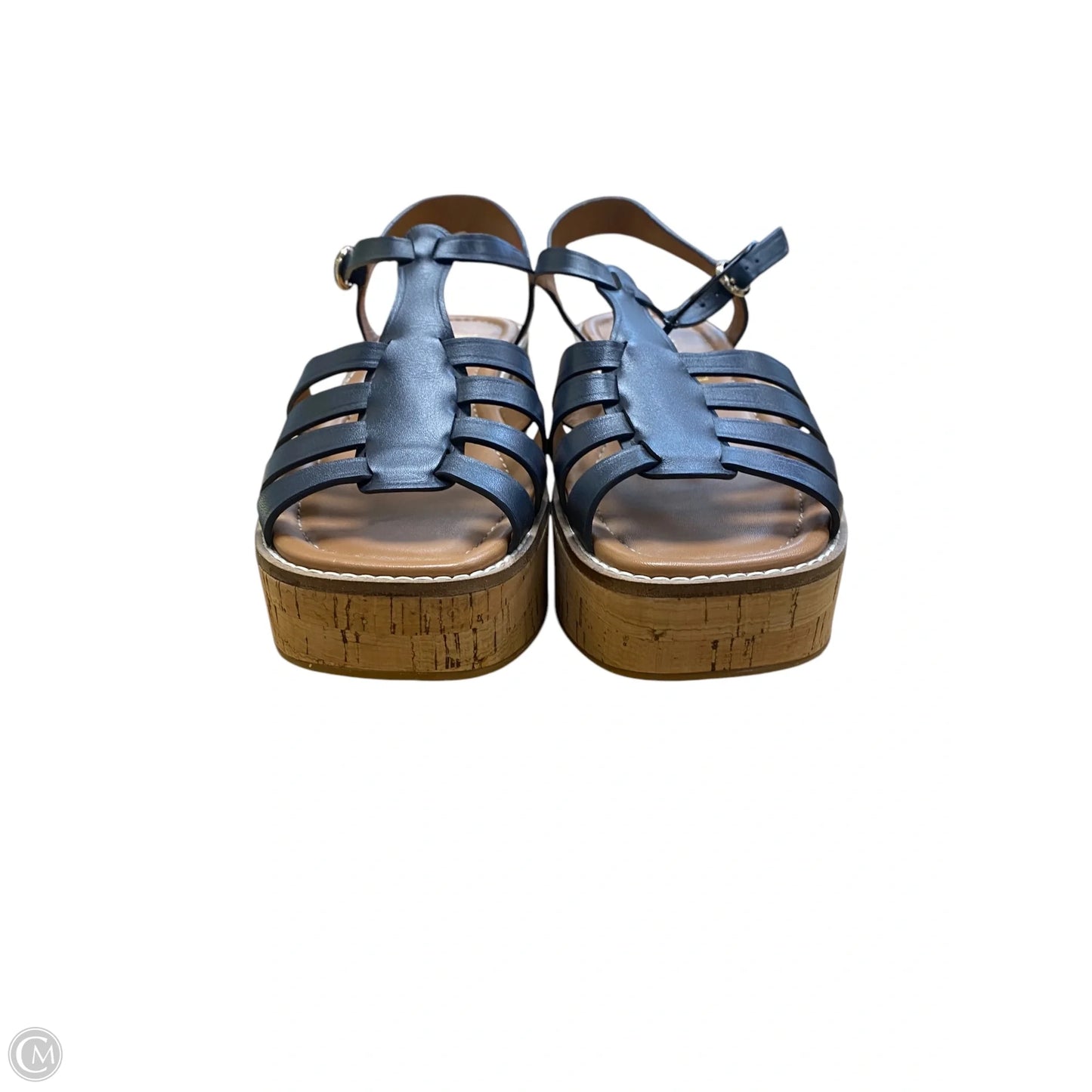 Sandals Designer By Kate Spade In Blue, Size: 8