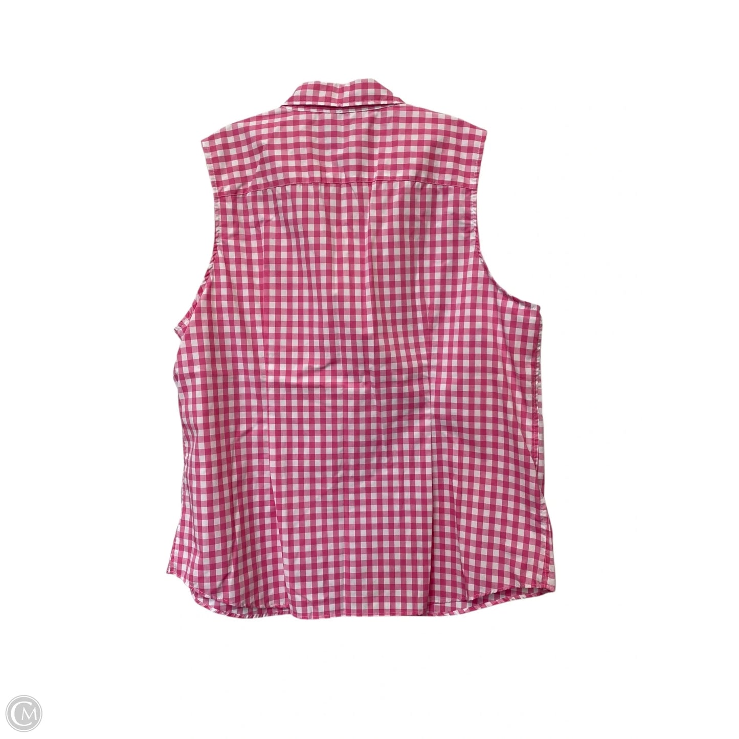 Top Sleeveless Basic By Chaps In Checkered Pattern, Size: Xxl