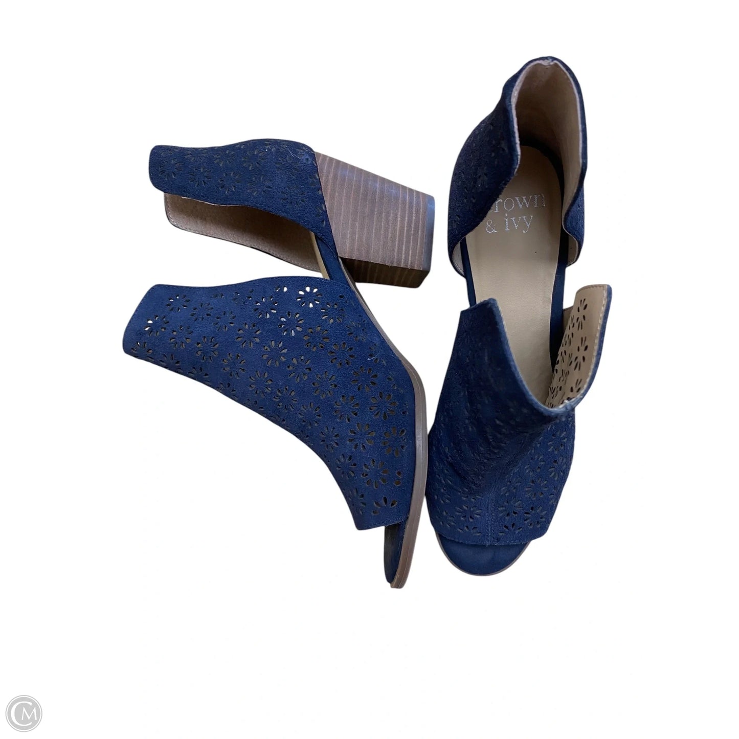 Shoes Heels Block By Crown And Ivy In Navy, Size: 8.5