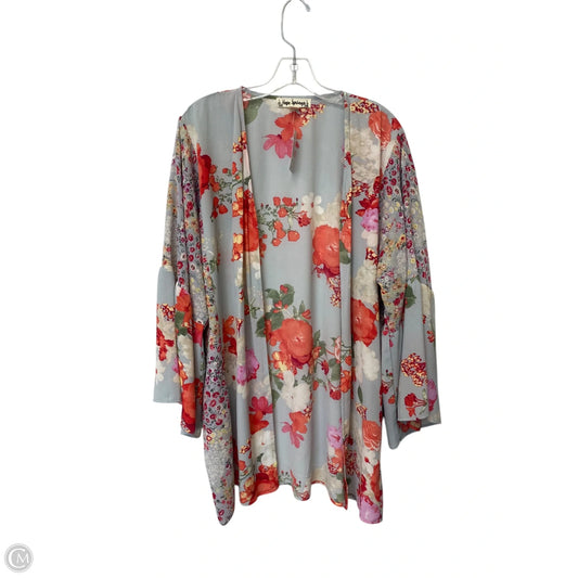 Shawl By Clothes Mentor In Floral Print, Size: Osfm