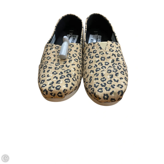 Shoes Flats By Toms In Animal Print, Size: 8.5