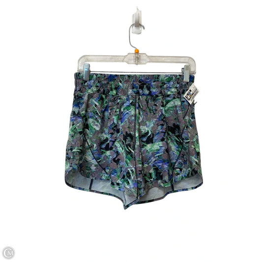 Athletic Shorts By Lululemon In Blue & Green, Size: 8