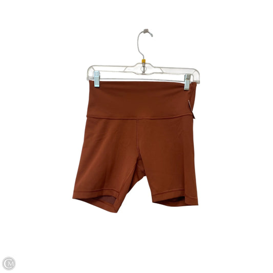 Athletic Shorts By Lululemon In Orange, Size: 8