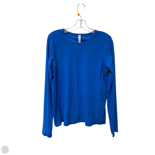 Athletic Top Long Sleeve Crewneck By Lululemon In Blue, Size: 10