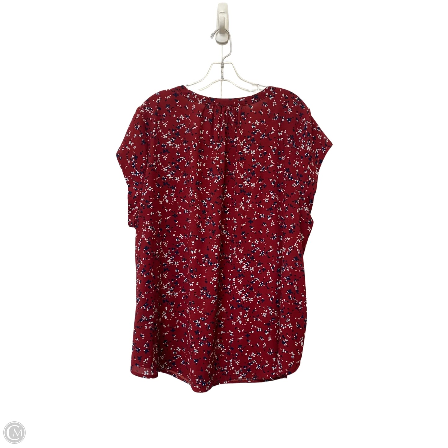 Top Short Sleeve By 41 Hawthorn In Red, Size: 3x