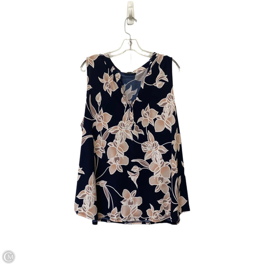 Top Sleeveless By Papermoon In Floral Print, Size: 3x