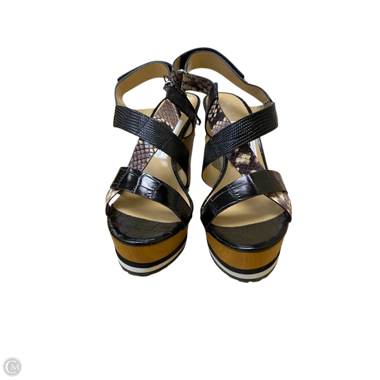 Shoes Heels Wedge By Michael By Michael Kors In Snakeskin Print, Size: 9