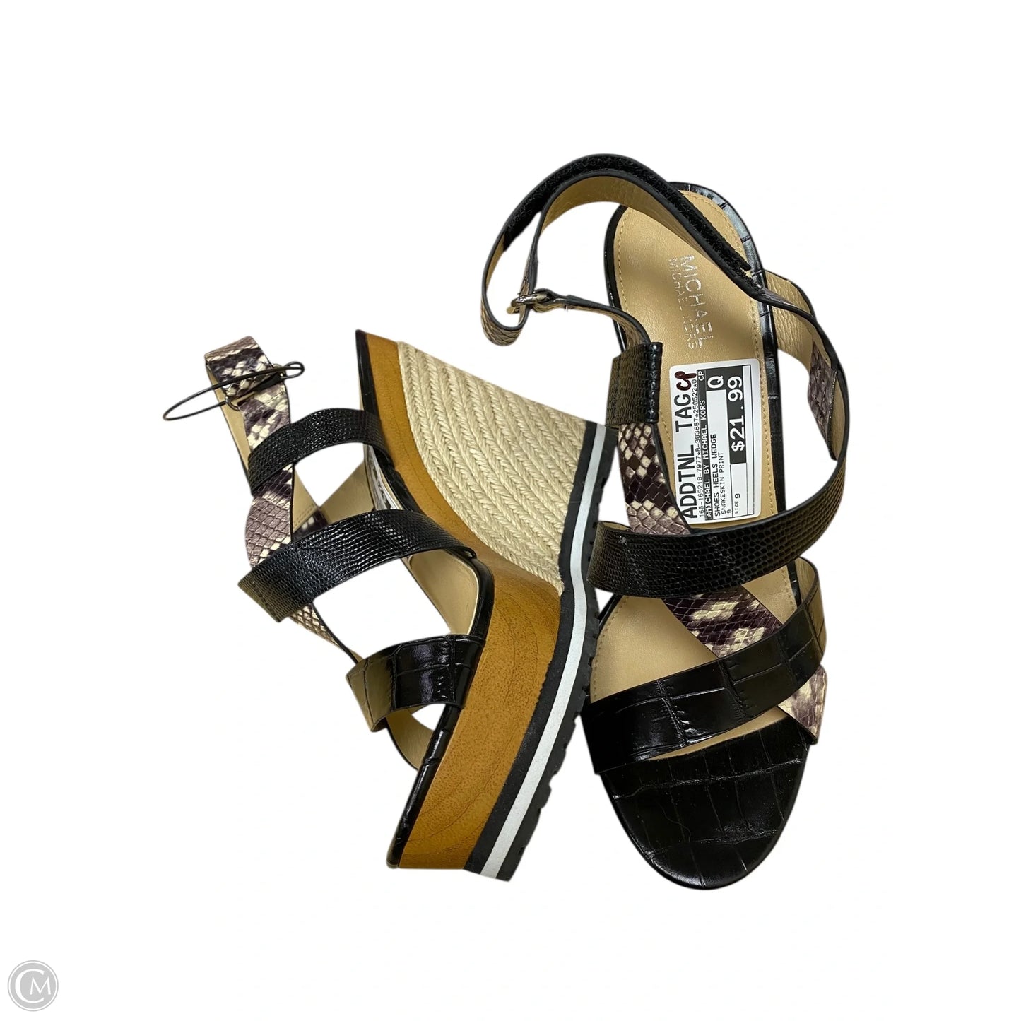 Shoes Heels Wedge By Michael By Michael Kors In Snakeskin Print, Size: 9