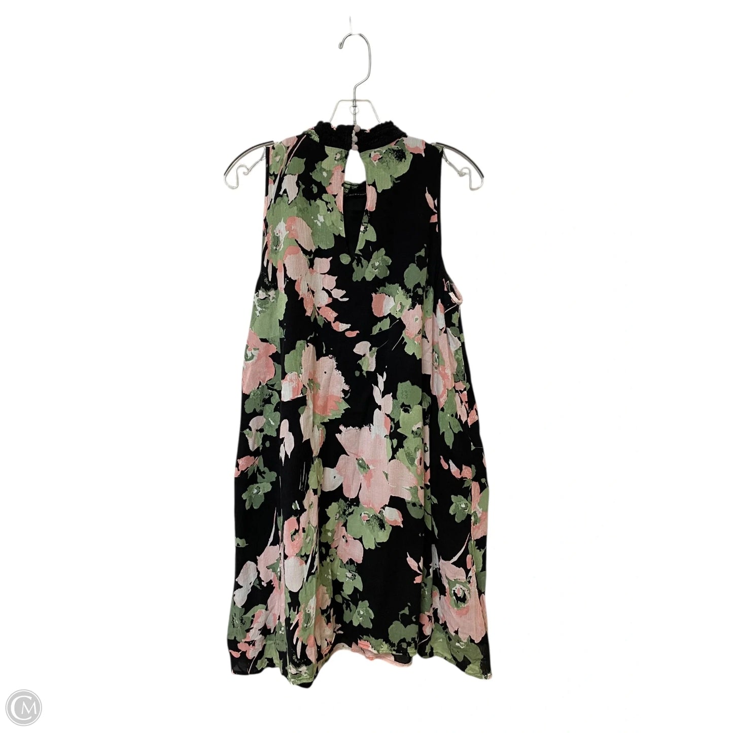 Dress Casual Midi By Kaari Blue In Floral Print, Size: L