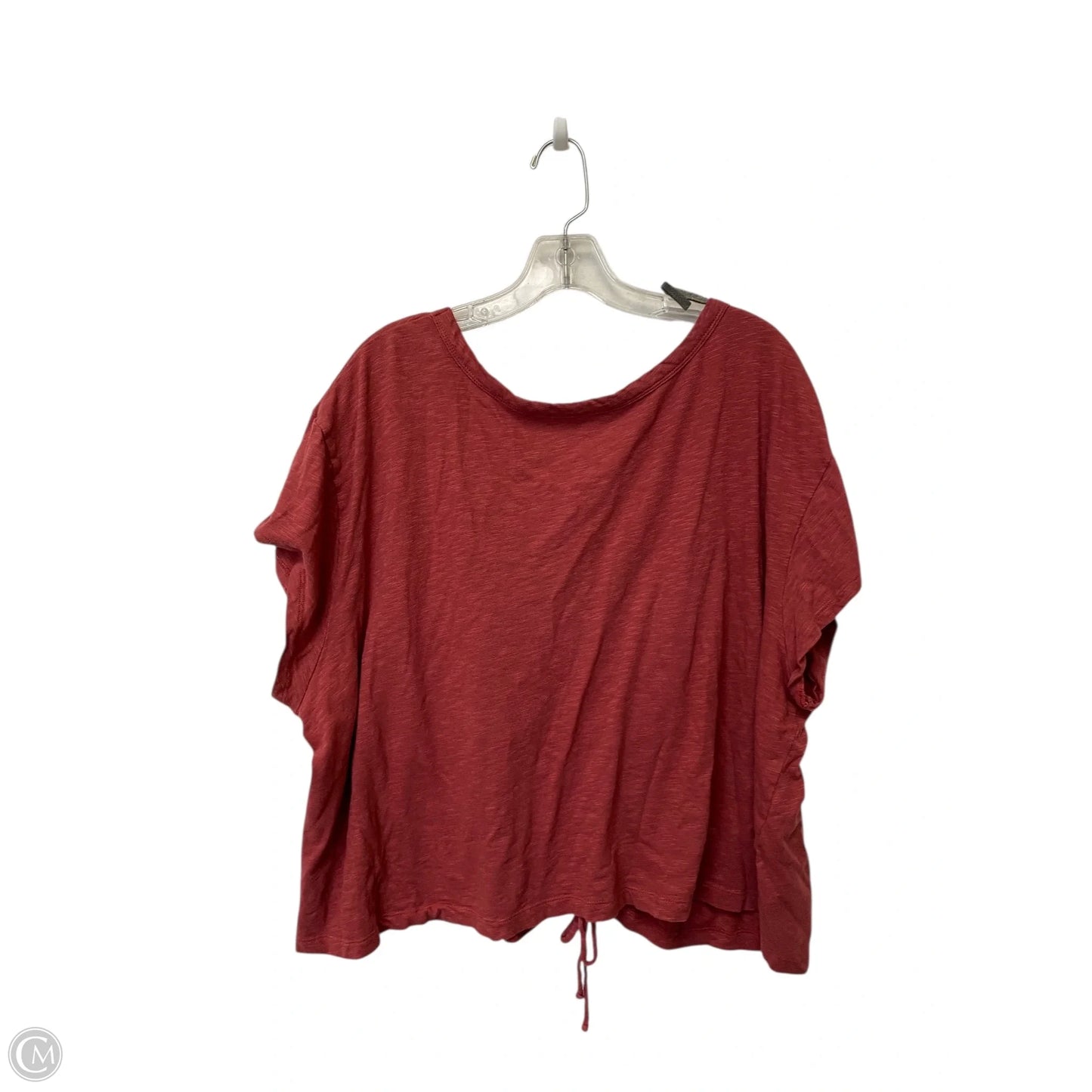 Top Short Sleeve By Ana In Red, Size: 3x