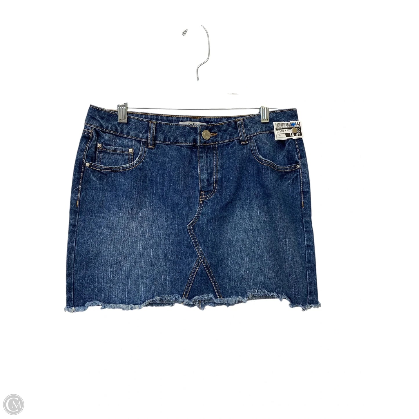 Skirt Mini & Short By Refuge In Blue Denim, Size: M
