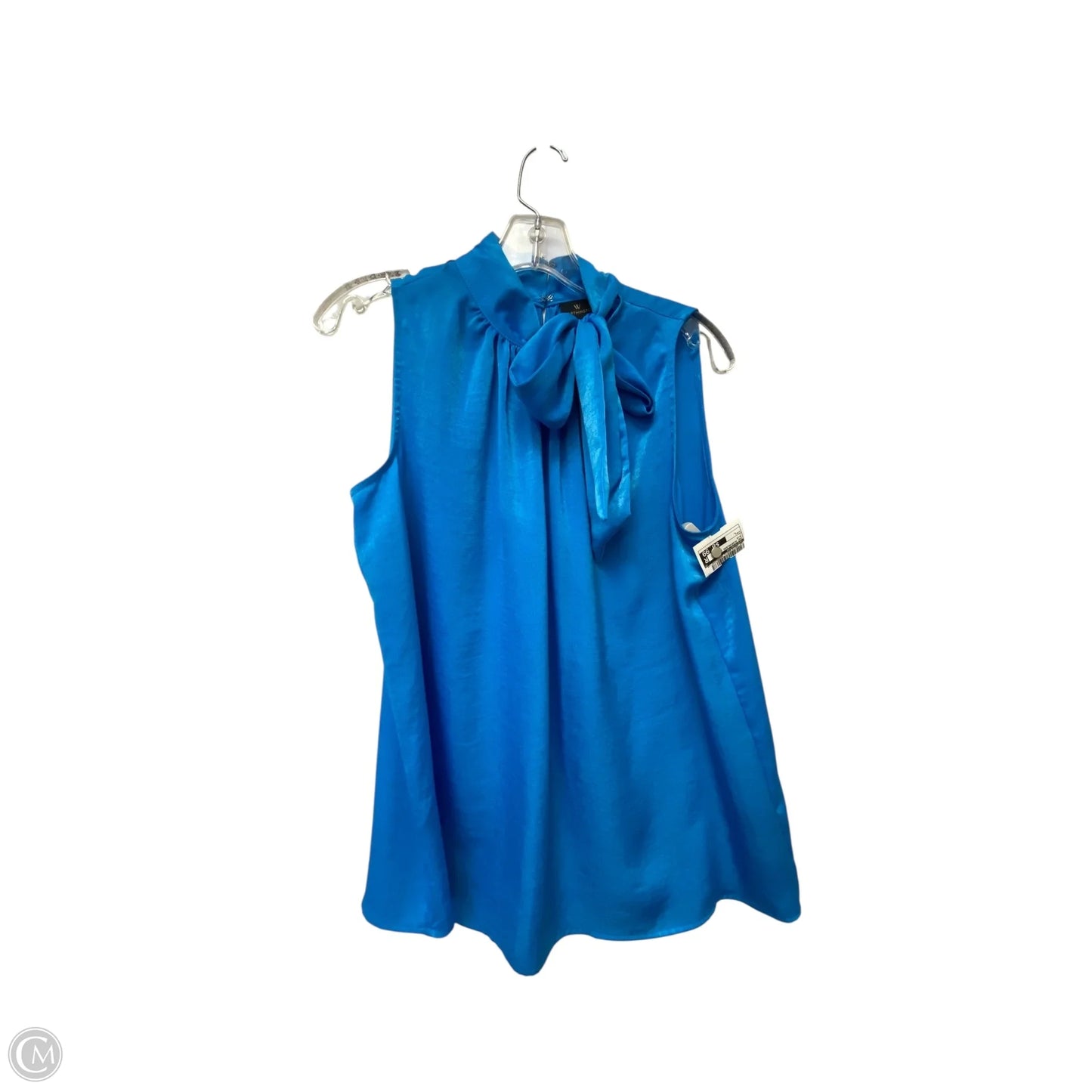 Top Sleeveless By Worthington In Blue, Size: L