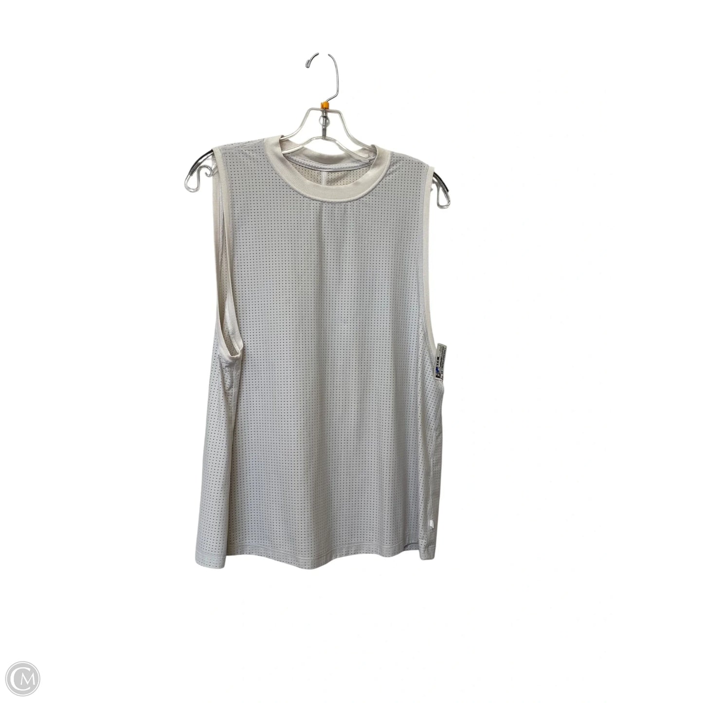 Athletic Tank Top By Lululemon In White, Size: M