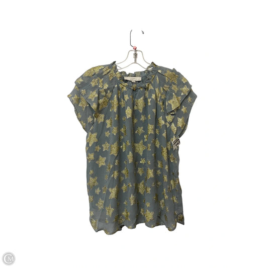 Top Sleeveless By Loft In Gold & Grey, Size: Lp