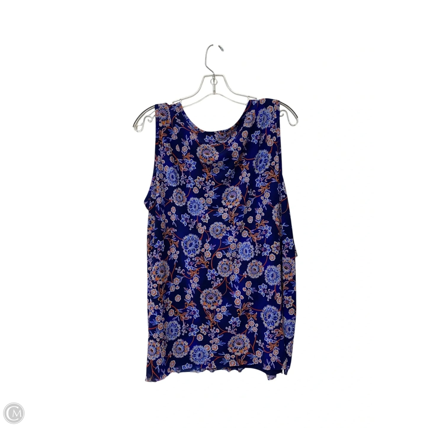 Top Sleeveless By Westport In Blue, Size: 2x