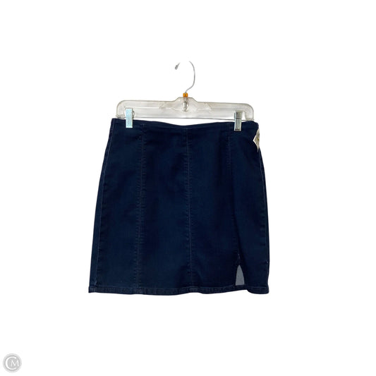 Skirt Mini & Short By Free People In Blue Denim, Size: M