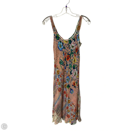 Dress Casual Midi By Johnny Was In Multi-colored, Size: Xs