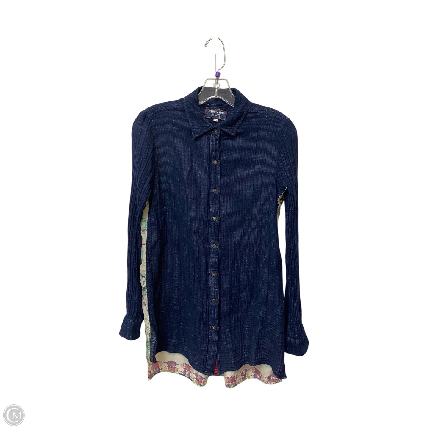 Top Long Sleeve By Johnny Was In Floral Print, Size: Xs