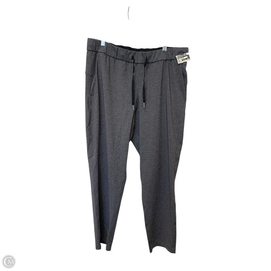 Athletic Pants By Lululemon In Grey, Size: 12