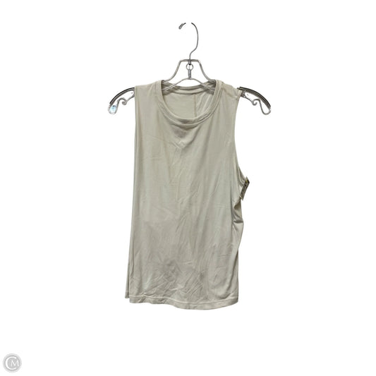 Athletic Tank Top By Lululemon In Cream, Size: S