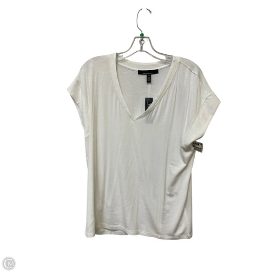 Top Short Sleeve By White House Black Market In White, Size: M