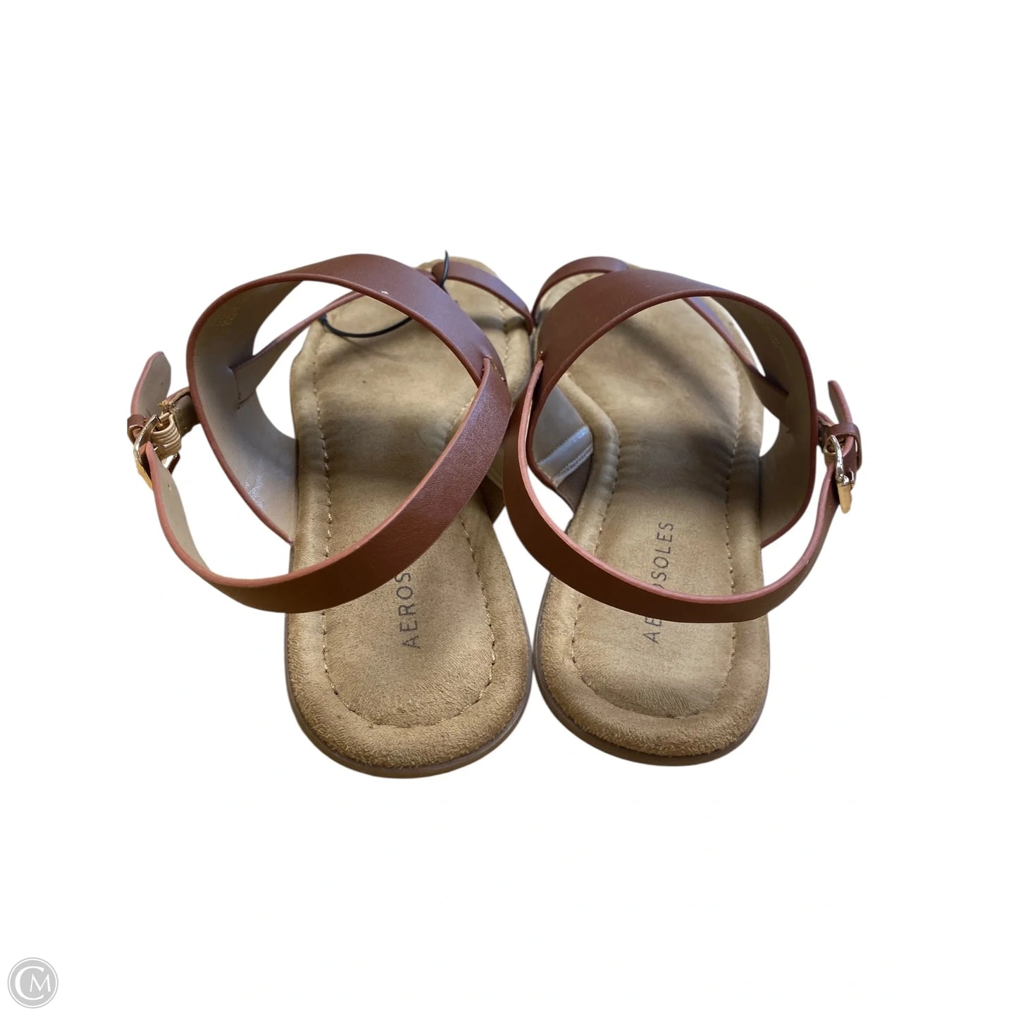 Sandals Flats By Aerosoles In Brown, Size: 9.5