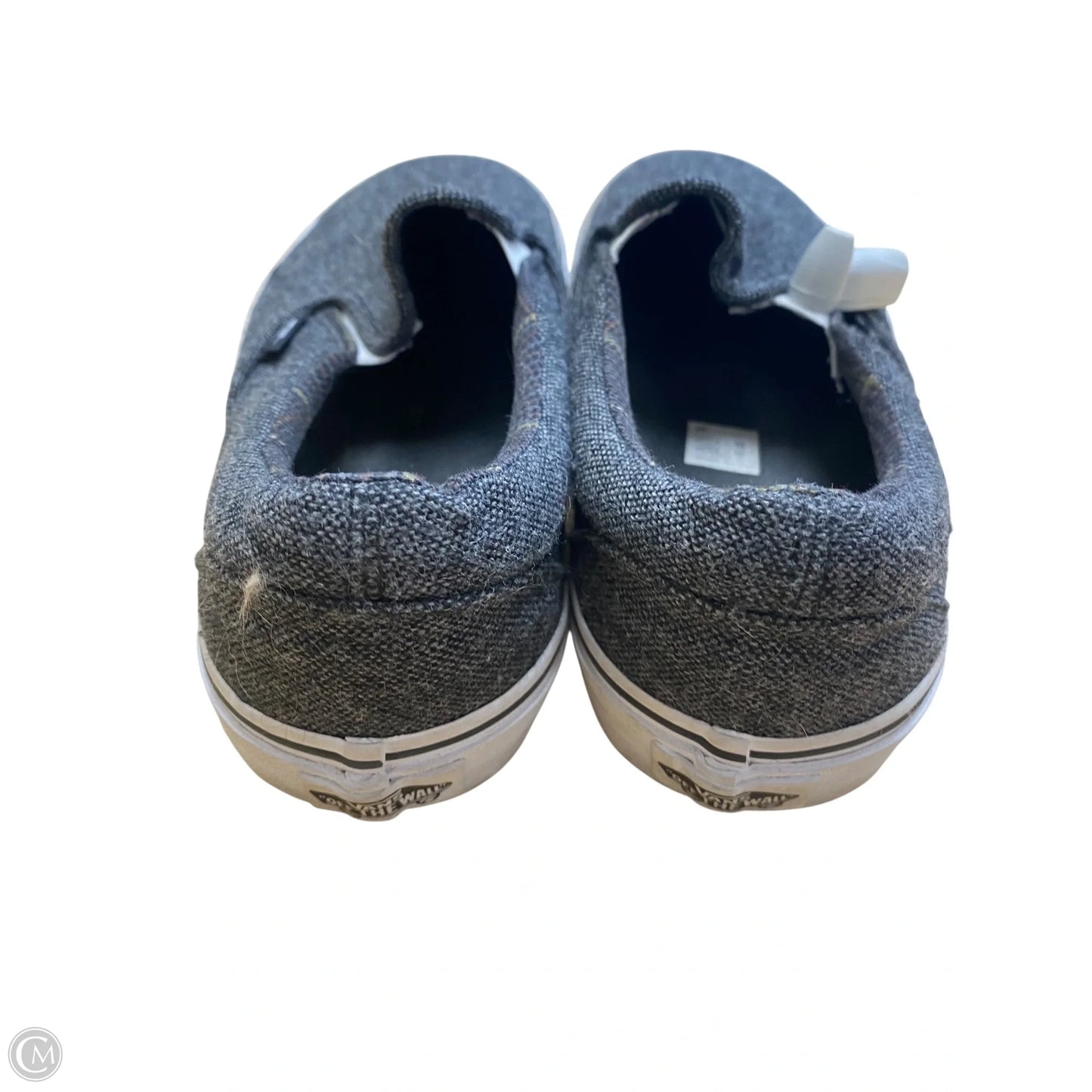 Shoes Flats By Vans In Grey, Size: 9